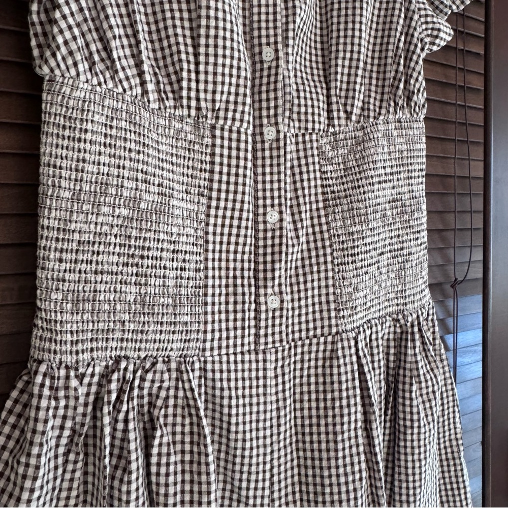 Anthropologie Maeve Puff-Sleeve Basque-Waist Wide-Leg Jumpsuit in Size Small - Picture 5 of 6